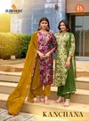 Kanchana By Sbs Modal Chanderi Kurti With Bottom Dupatta Suppliers In India