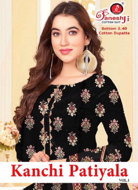 Kanchi Patiyala Vol 1 By Ganeshji Printed Indo Cotton Dress Material Wholesale Shop In Surat Catalog