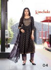 Kanchuki By Fvd Naira Two Tone Slub Gold Print Kurti With Bottom Dupatta Wholesale Online
