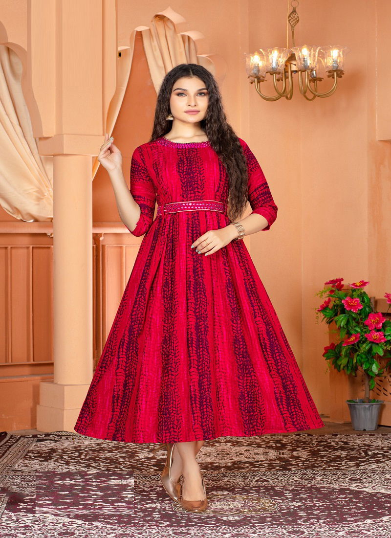 Koman By Kanha 101-106 Printed Kurtis Catalog