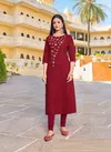 Kanika Aditi 11 Latest Fancy Ethnic Wear Silk Embroidery Kurti Collection