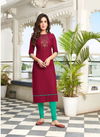 Kanika Anuroop 5 Ethnic Wear Rubby Silk Embroidery Designer Kurti Collection