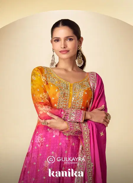 Kanika By Gulkayra Chinon Printed Designer Wholesale Readymade Suits In India