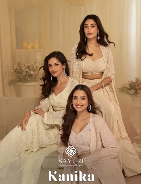 Kanika By Sayuri Georgette Ladies Indo Western Wholesale Market In Surat
