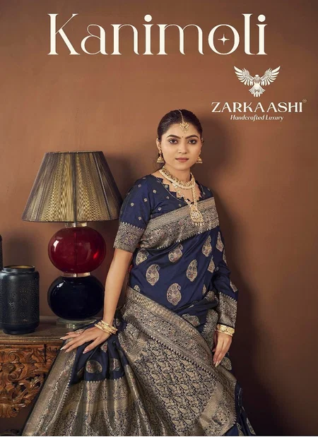 Kanimoli By Zarkaashi Banarasi Katan Occasion Wear Saree Wholesalers In Surat