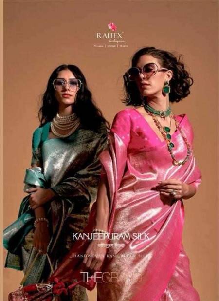 Kanjeepuram Silk By Rajtex 358001 To 358006 Series Surat Saree Wholesale Market Catalog