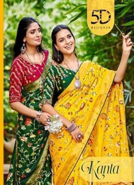 Kanta By 5D Soft Silk Printed Designer Sarees Wholesale Shop In Surat