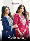 Karachi Vol 1 By Mystic 9 Lucknowi Style Embroidery Kurti With Bottom Dupatta Wholesalers In Delhi
