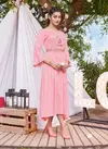 Karissa Kesariya  Stylish Fancy Wear Wholesale Kurti Collection