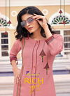 Karissa Rich Girl 5 Latest Fancy Designer Heavy Rayon Foil Print Designer Kurtis Collection
