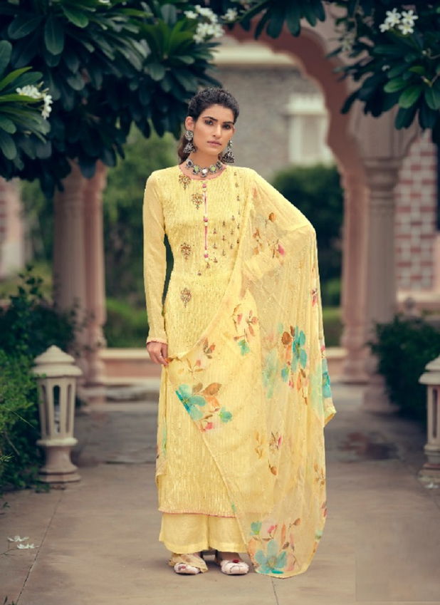 Karma Inayat 3 Festive Wear Georgette Embroidery Work Heavy Salwar Kameez Collection
