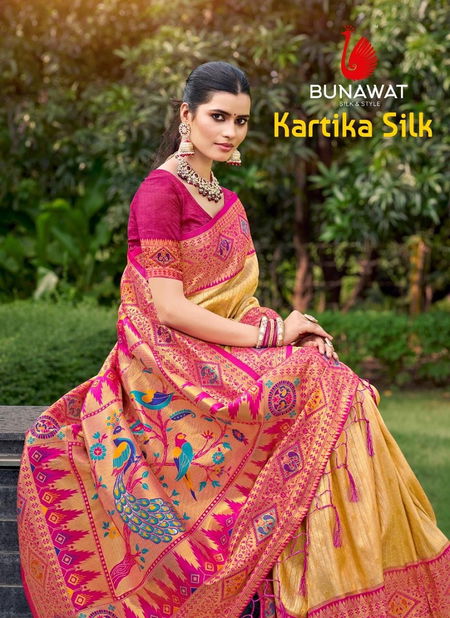 Kartika Silk By Bunawat Silk Wedding Saree Suppliers In India Catalog