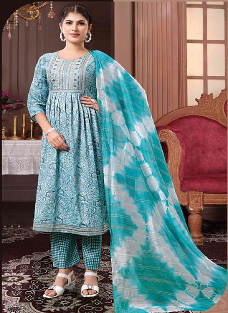 Kashida Devika Vol 1 Capsule Foil Printed Kurti With Bottom Dupatta Wholesalers In Delhi
