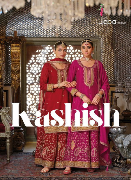 Kashish Nx By Eba Chinon Embroidery Readymade Suits Exporters In India
