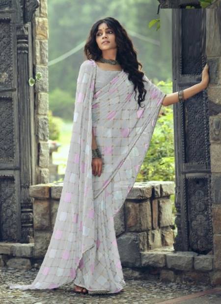 Kashvi Anahita Fancy Designer Exclusive Wear Georgette With Foil Print Saree Collection 