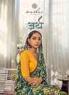 Kashvi Arth Silk Latest fancy regular Casual Wear Printed Georgette With Border Saree Collection
