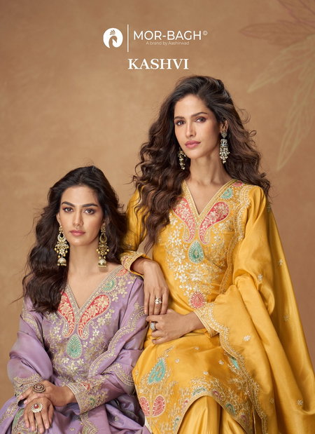 Kashvi By Aashirwad Mor Bagh Simar Silk Wholesale Readymade Suits In India
