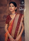 Kashvi Glory Fancy Designer Heavy Festive casual Wear Vichitra Silk Sarees Collection
