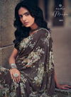 Kashvi Menka Latest Fancy Designer Festive Wear Silk Weightless Floral Chiffon Saree Collection
