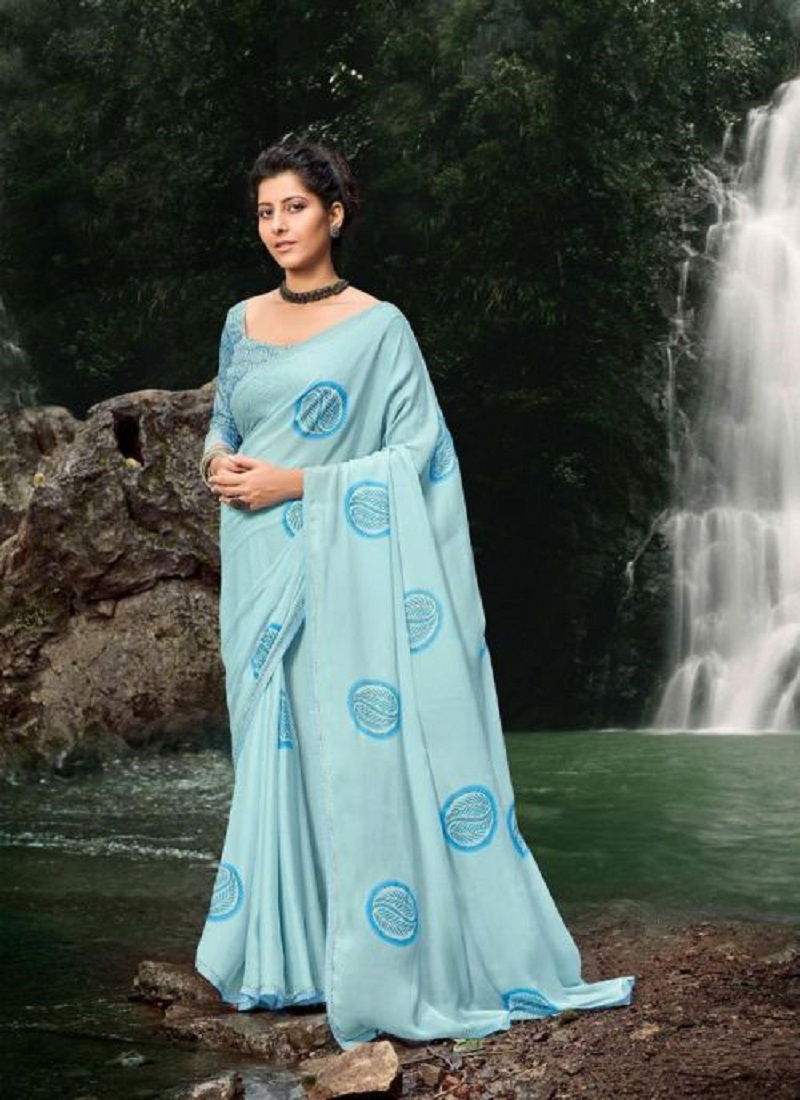 Kashvi Prisha Printed Silk Fancy Casual Wear Designer Saree Collection