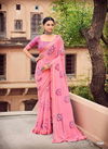 Kashvi Sunheri Ethnic Wear Printed Fancy Georgette Saree Collection