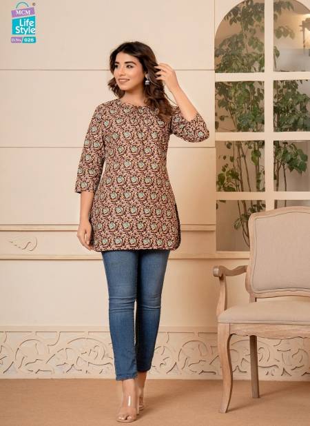 Kashvi Vol 2 By Mcm Printed Pure Cotton Short Top Wholesale Market In India
 Catalog