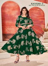 Kaveri 3 Gold Printed Georgette Anarkali Kurtis Wholesale Market In Surat