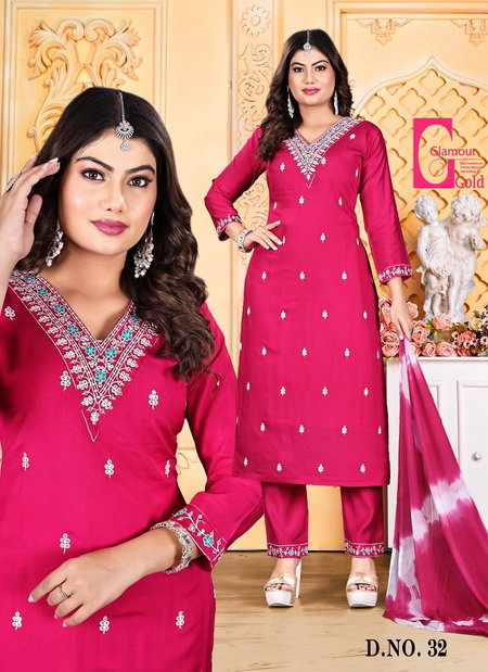 Kavya Khushi Vol 1 Roman Silk Kurti Bottom With Dupatta