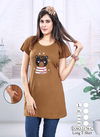 Kavyansika Long Top 2176 Night Wear Hosiery Cotton Long T-shirt Collection
