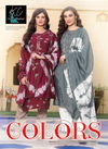 Kc Colors 5 Latest Fancy Designer Ethnic Wear Heavy softsilk printed top with heavy work Readymade Salwar Suit Collection