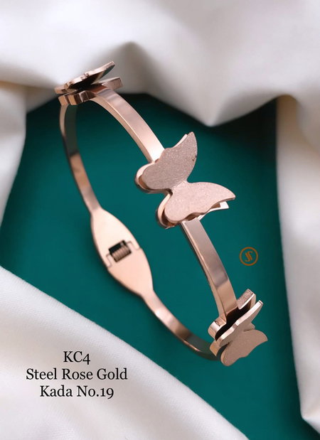 Kc Steel Rose Gold Kada Accessories Catalog