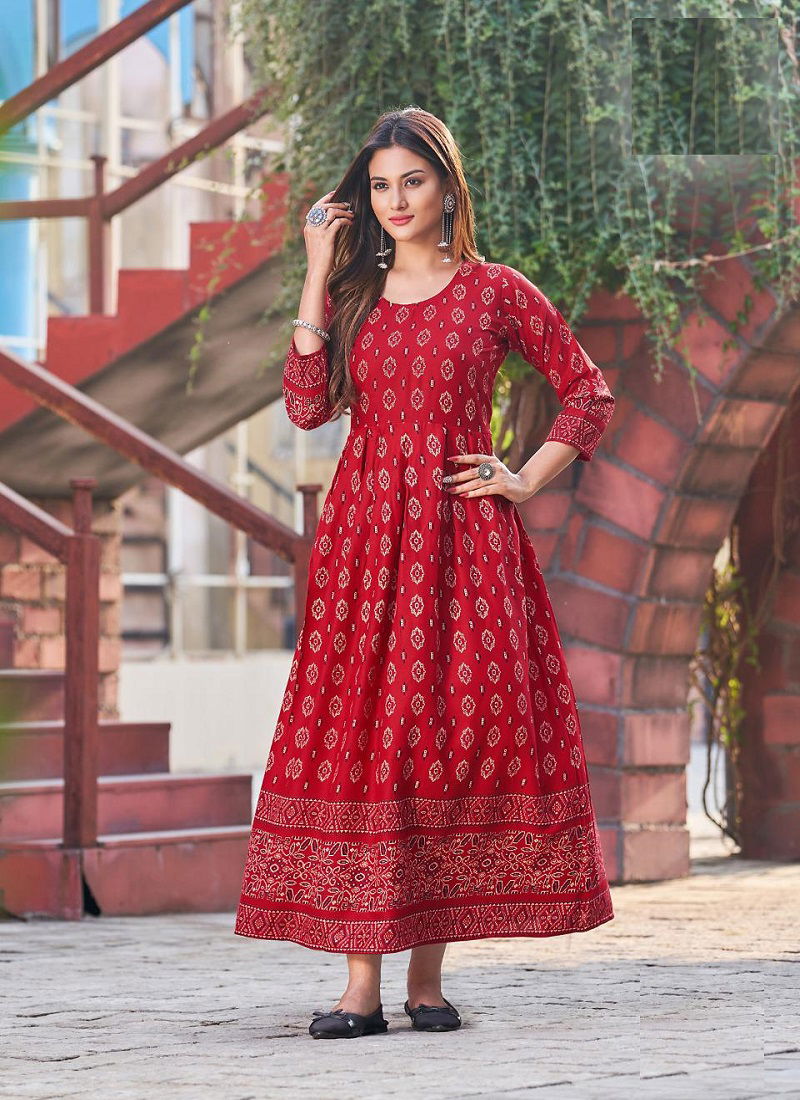 Kesar By Blue Hills 1001-1005 Anarkali Kurti Catalog