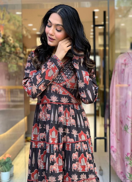 Keshav Pure Muslin Printed Kurti With Bottom Dupatta Exporters In India