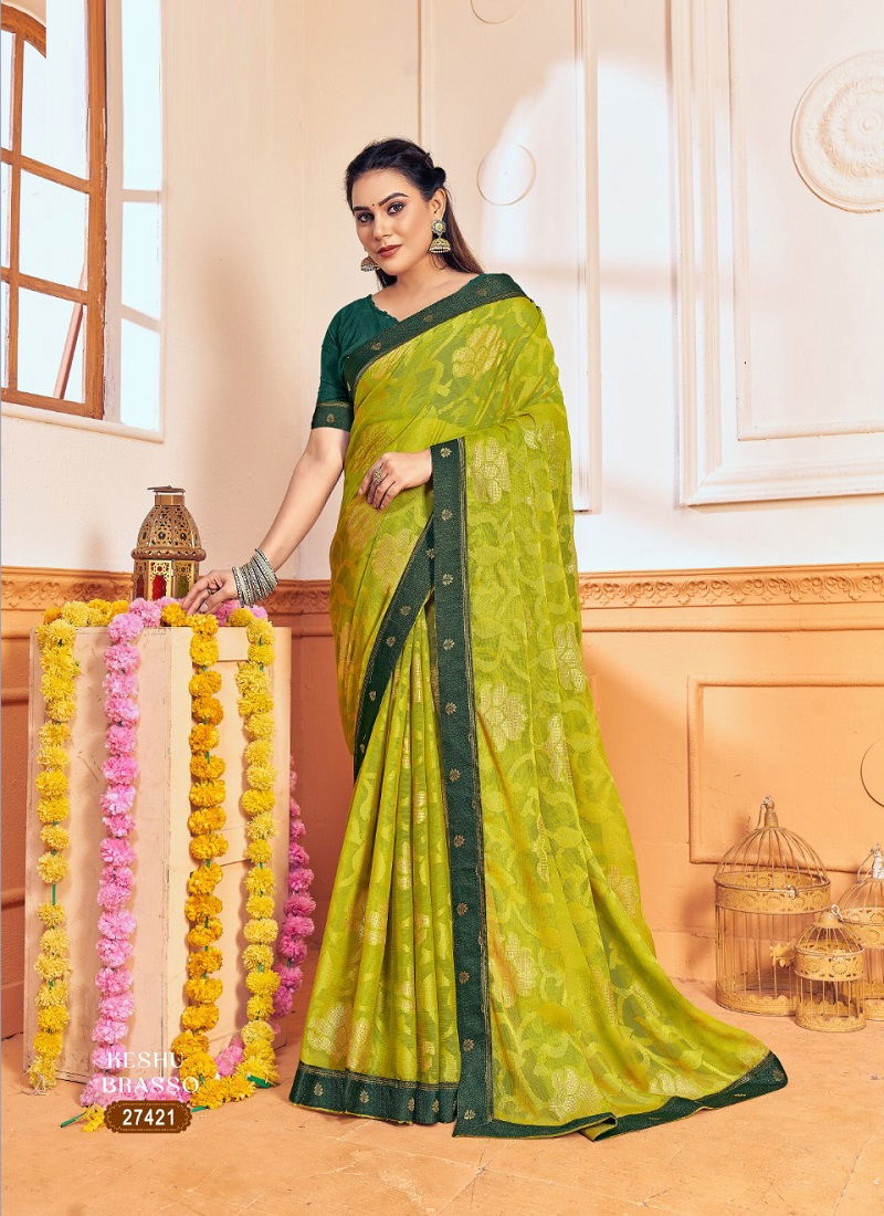 Keshu By Mintorsi 27421-27428 Chiffon Sarees Catalog