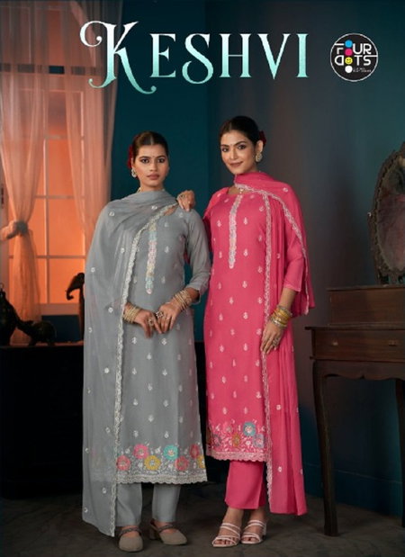 Keshvi By Fourdots Viscos Muslin Designer Salwar Suits Wholesale Market In Surat