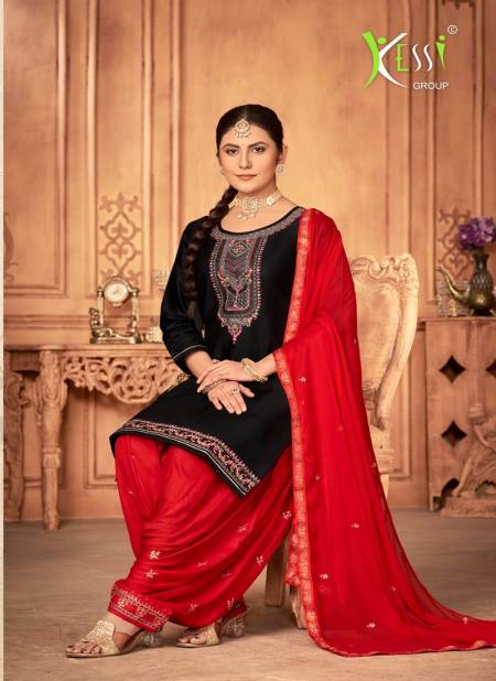 Authentic Silk With Panel Work Salwar Suit Dress Material – Jagstore.in