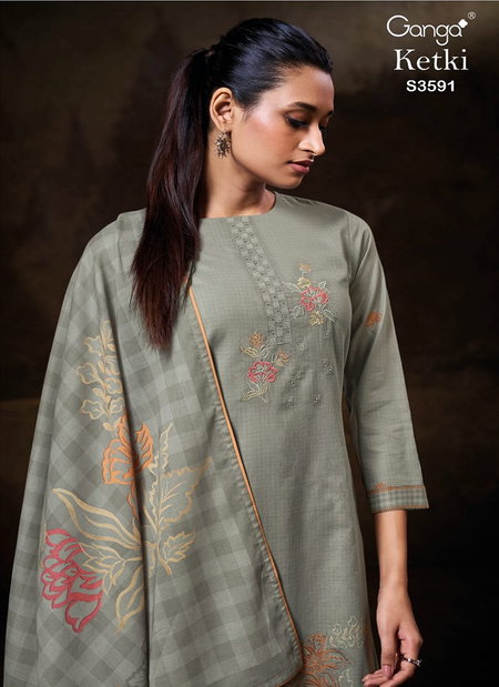 Ketki 3591 By Ganga Cotton Wholesale Designer Salwar Suit Suppliers In Mumbai