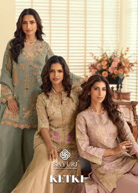 Ketki By Sayuri Simar Silk Embroidery Wholesale Readymade Suits Suppliers In Mumbai