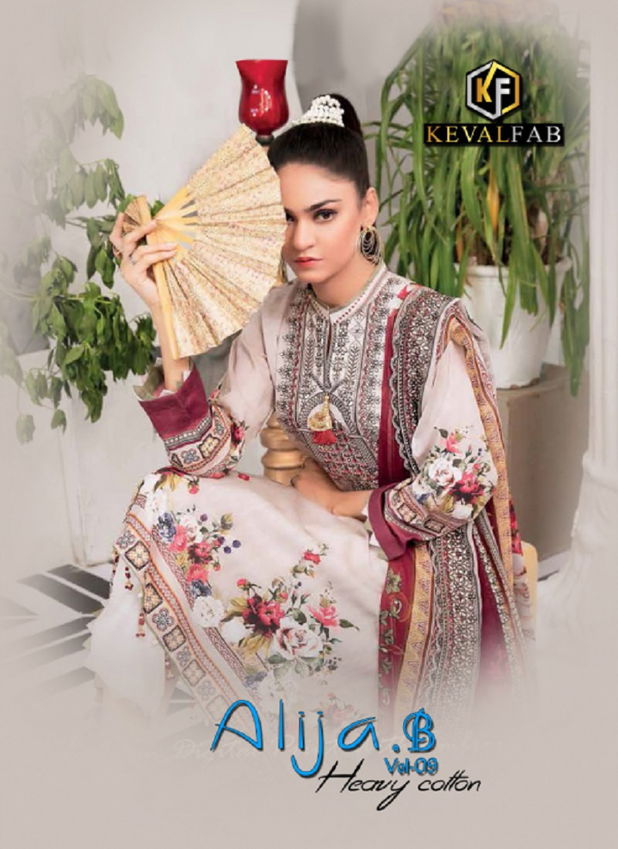 Keval Alija B 9 Exclusive Latest Fancy Designer Casual Wear Pure Cotton Karachi Dress Collection
