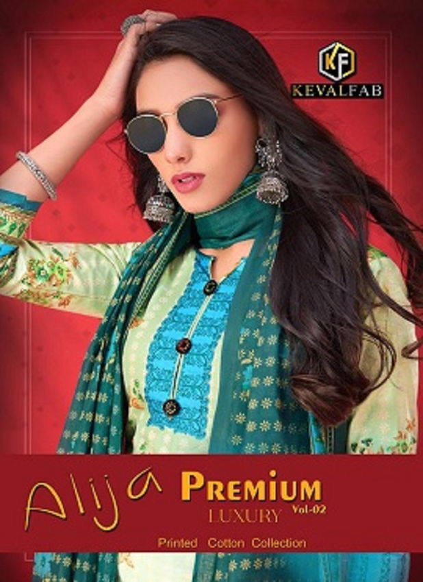 Keval Alija B Premium Luxury 2 Latest Fancy Casual Wear Printed Cotton Dress Materials Collection
