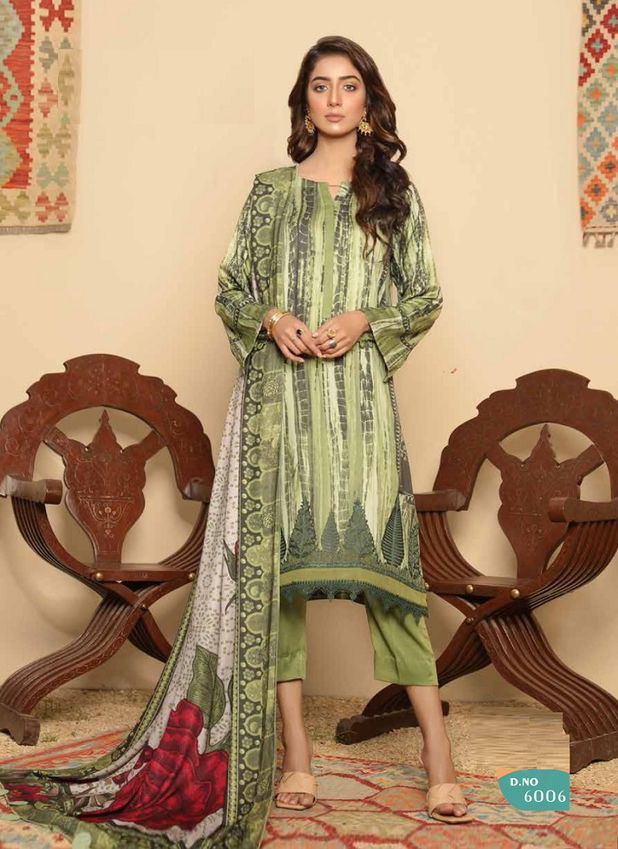 Keval Alija Nx 6001 Casual Wear Printed Heavy Cotton Karachi Dress Material
