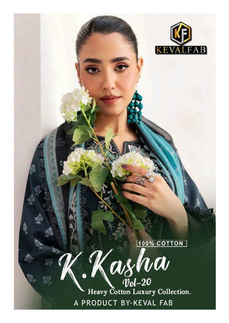Keval K Kasha Vol 20 Cotton Printed Readymade Salwar Suits Suppliers In India