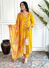KF 1002 Kalaai Viscose Chanderi Kurti With Bottom Dupatta Orders In India