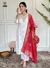 KF 108 Kalaai Viscose Jacquard Kurti With Bottom Dupatta Suppliers In India