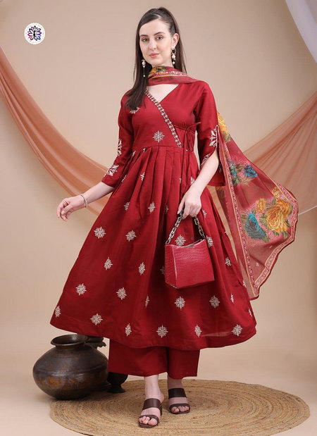 KF 2002 Kalaai Roman Silk Wholesale Kurti With Bottom Dupatta Suppliers In Mumbai