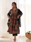 KF 226 Kalaai Alia Cut Muslin Printed Kurti With Bottom Dupatta Wholesale Market In Surat