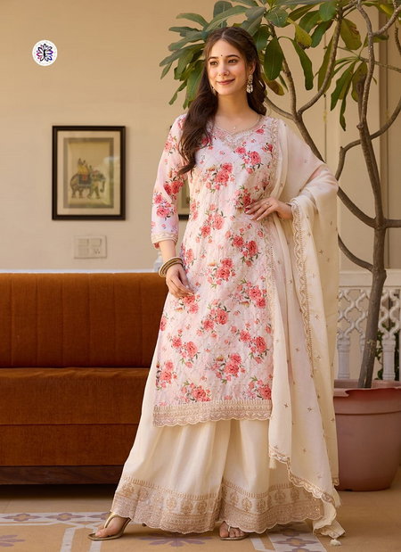 KF 3201 Kalaai Chinon Embroidery Online Kurti With Bottom Dupatta Wholesale