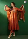 KF 5017 Kalaai Silk Embroidery Kurti With Bottom Dupatta Suppliers In India