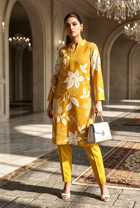 Kf 5036 Kalaai Cotton Printed Kurti With Bottom Dupatta
