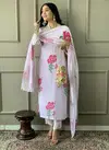KF 548 Kalaai White Designer Straight Cut Kurti With Bottom Dupatta Wholesale Shop In Surat	